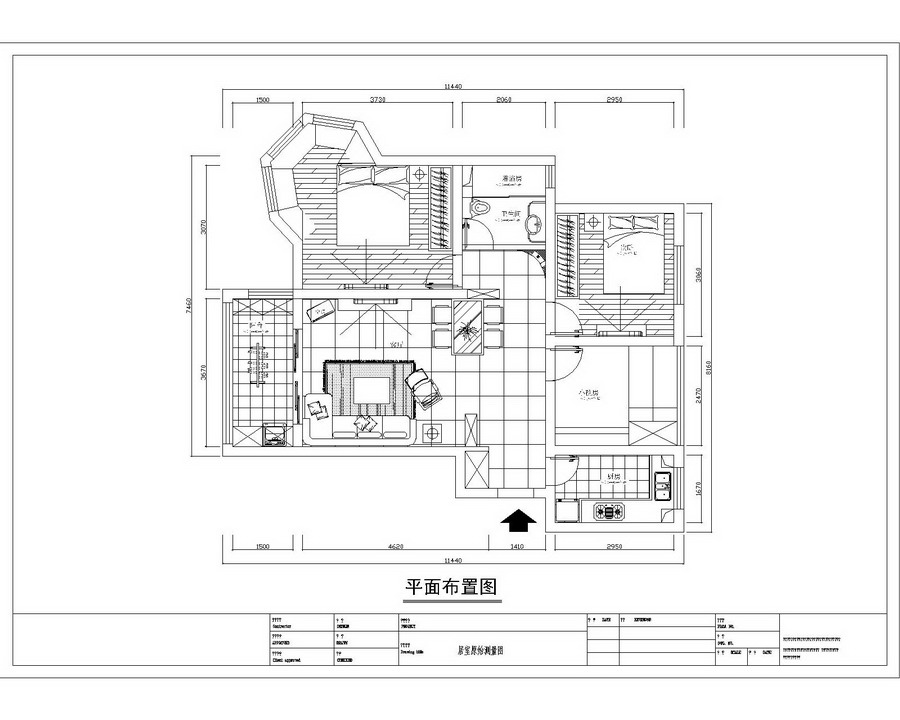 簡約風格裝修戶型示意圖